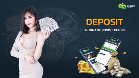 The deposit process on the website Khmer-lotto.com