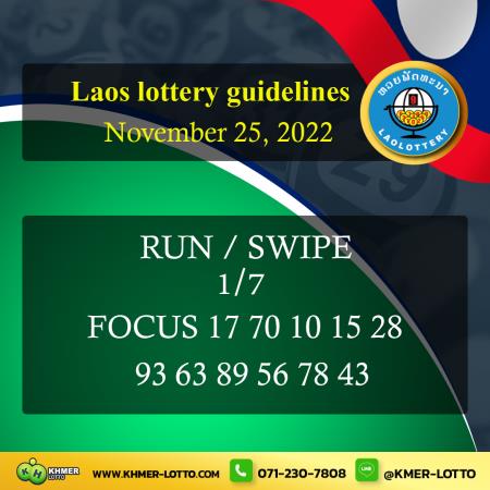 Laos lottery guidelines  November 25, 2022