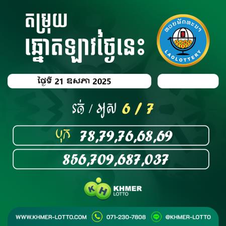 តម្រុយឆ្នោតឡាវ ថ្ងៃទី 21 ឧសភា 2025