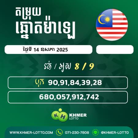 តម្រុយឆ្នោយ ម៉ាឡេ  ថ្ងៃទី 14 ឧសភា 2025